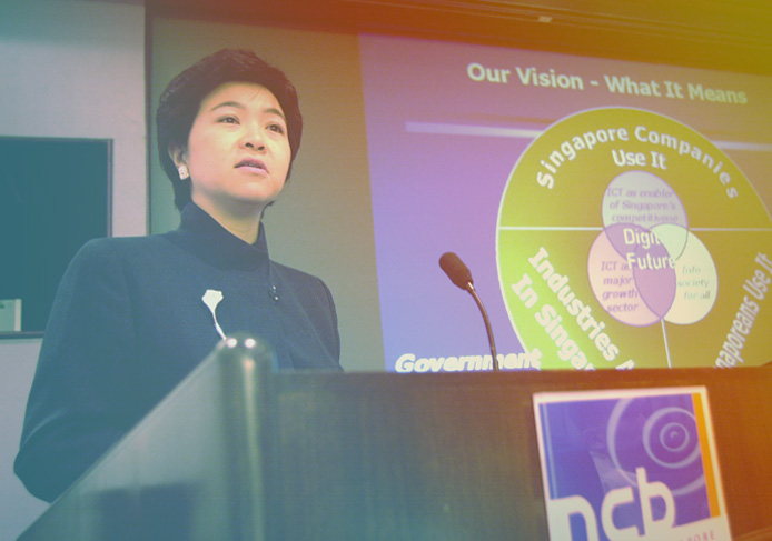 Ms Yong Ying-­I, chief executive of the Infocomm Development Authority (IDA)
