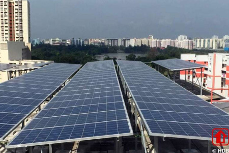 HDB called for a tender in October  2016 for solar panels to be installed at 636 HDB blocks and 31 government sites island-wide.